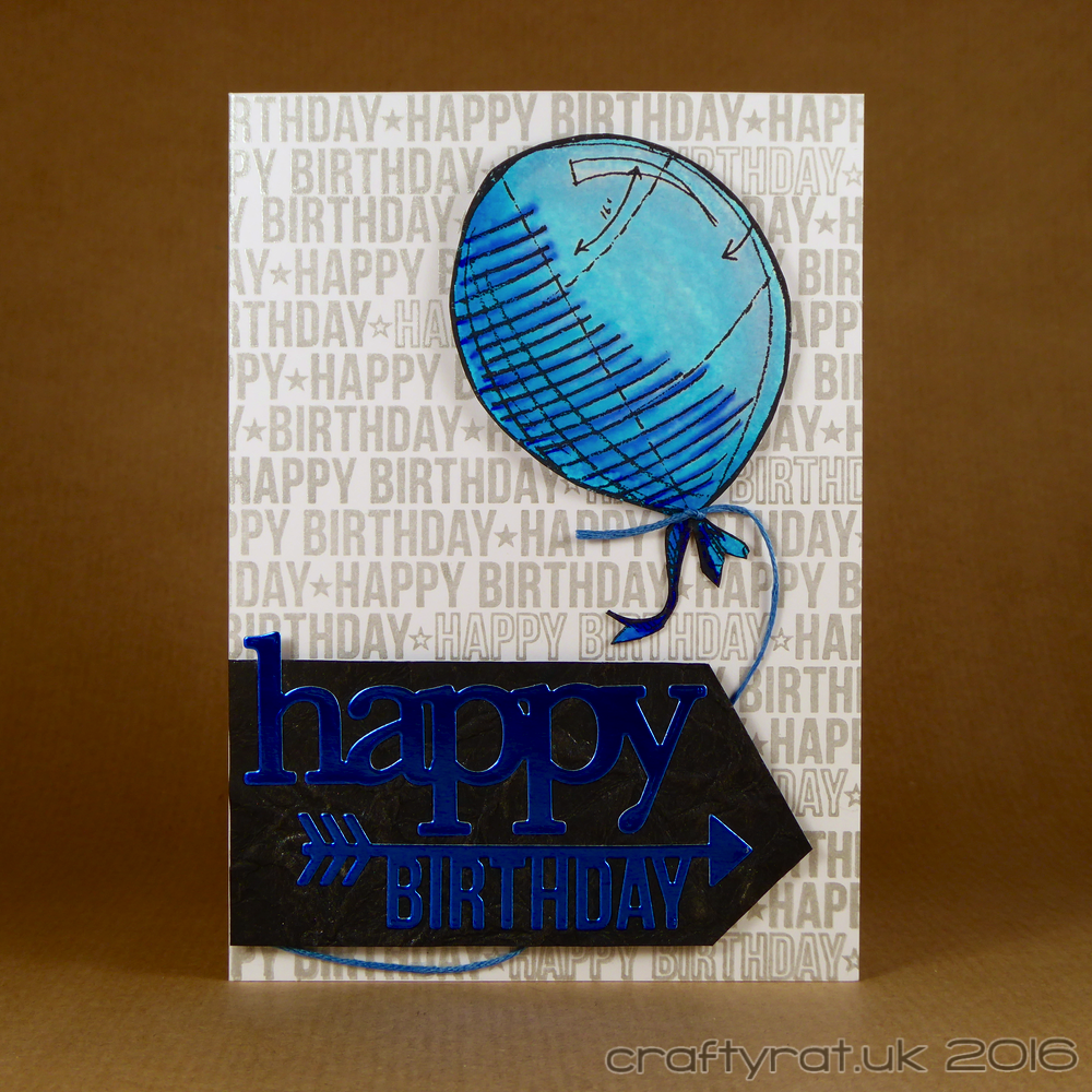 Balloon with repeat stamping background